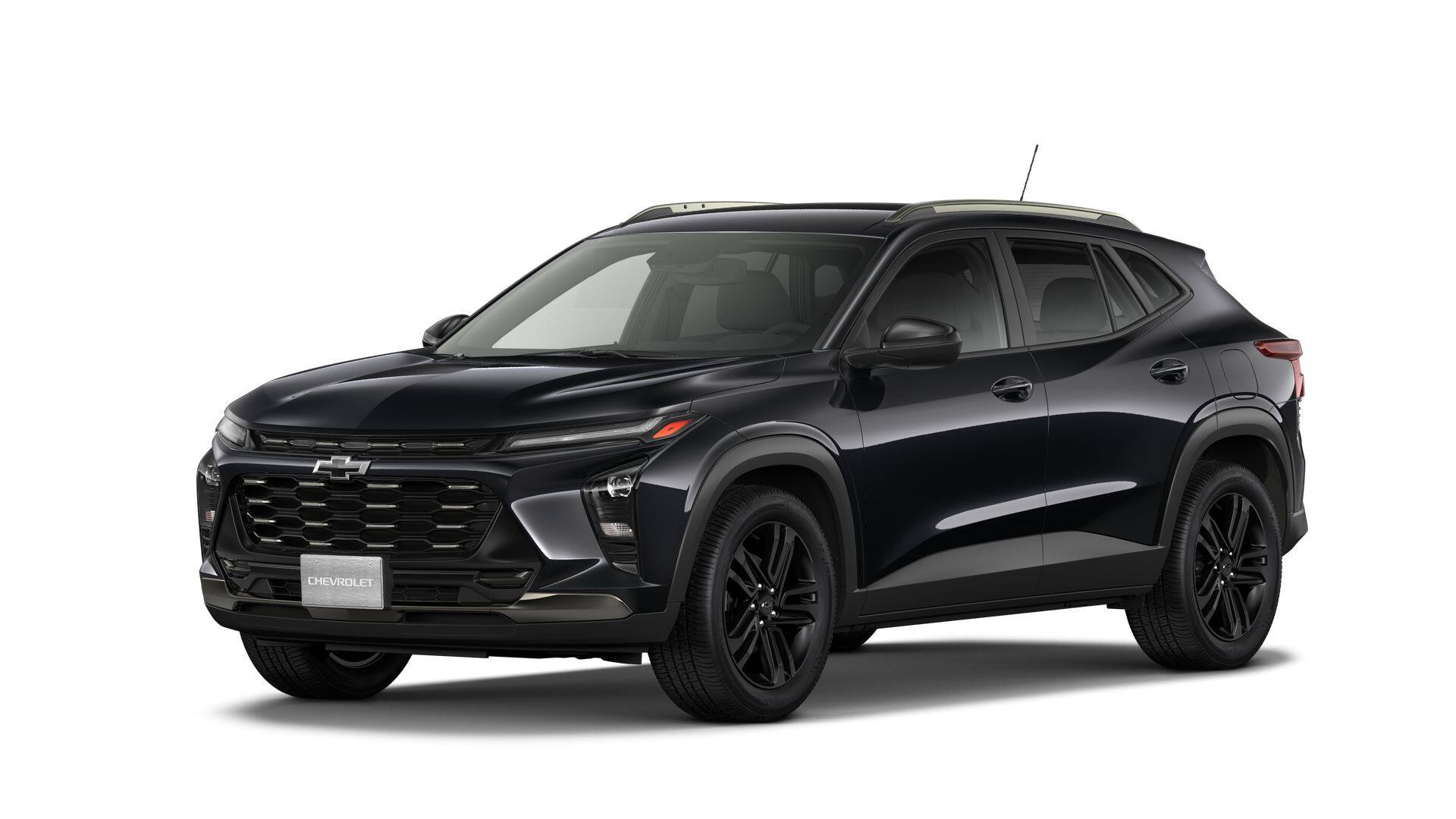 2026 Chevrolet Trax ACTIV in Mosaic Black Metallic — front three-quarter view