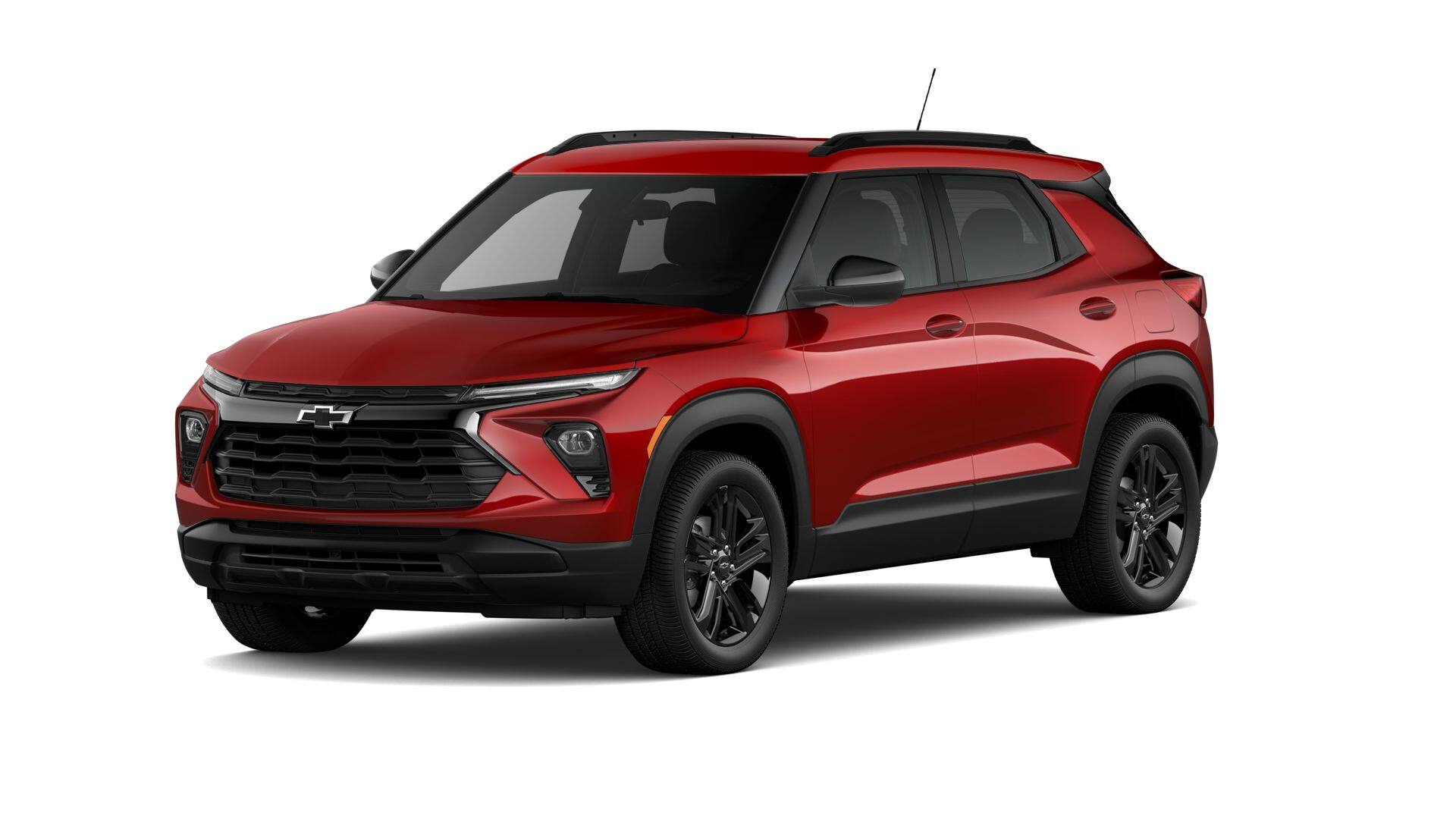 2026 Chevrolet Trailblazer LT in Apex Red — front three-quarter view
